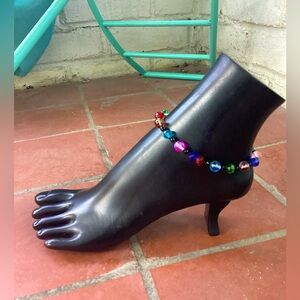 Mermaid Bead Crystal Colorful  Anklet